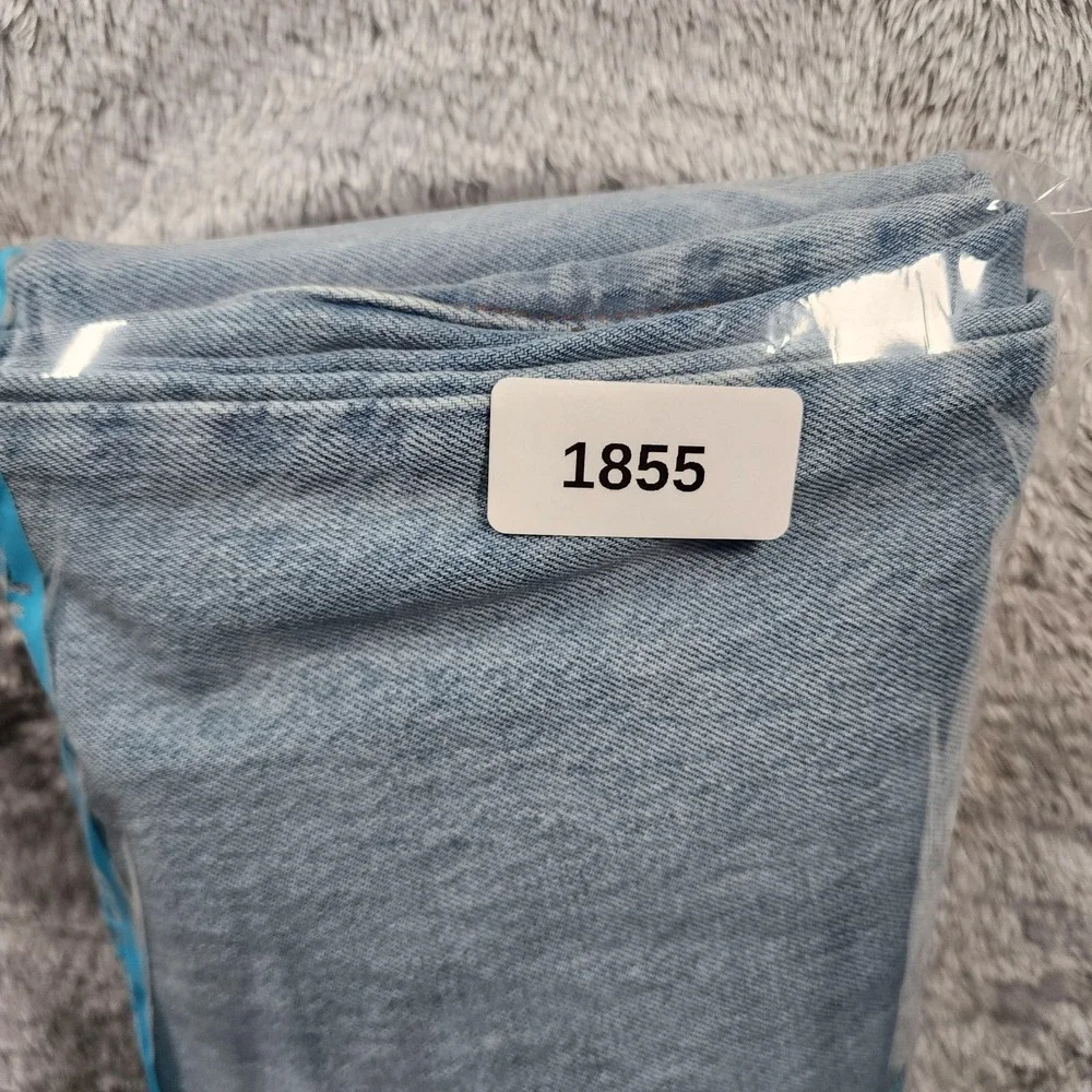 True Religion Jeans Mens 38x32 Ricky‎ Relaxed Straight Light Wash Blue Denim